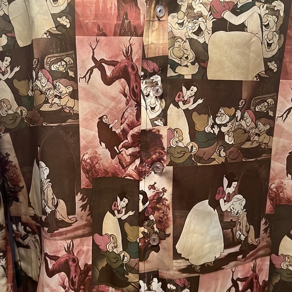 🚢 Rare Vintage VTG 70's Kennington Large -Snow White and the Seven Dwarfs shirt - Picture 4 of 15